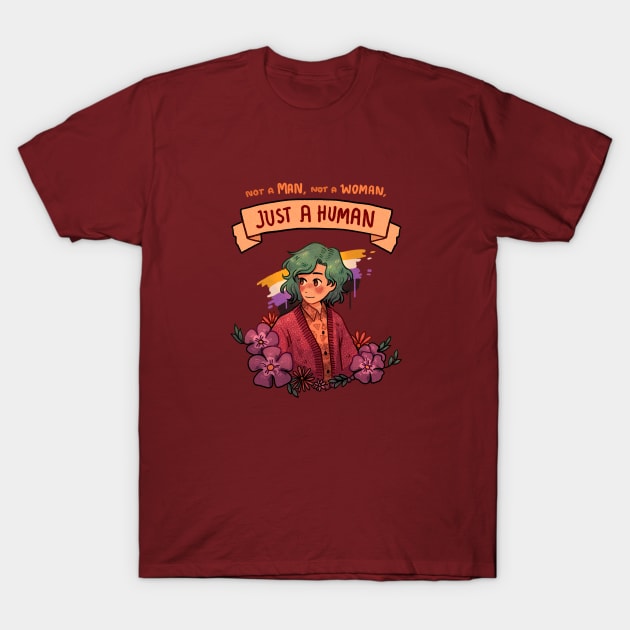 Just a human T-Shirt by Ghosticalz